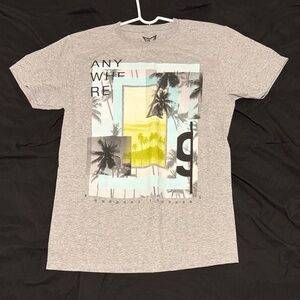Univibe Gray Palm Graphic Tee